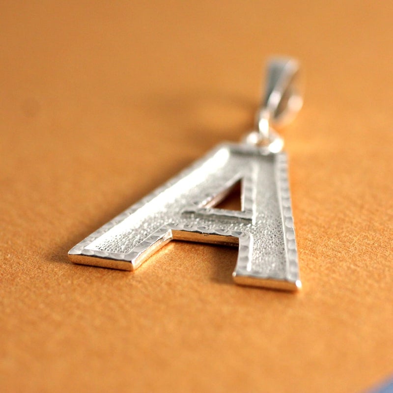 Deidreamers Personalized 1.0 Inch Solid.925 Sterling Silver Initial A-Z Charm - Image 4